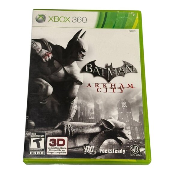 Batman Arkham City Xbox 360 Video Game Complete Case Manual Disc Tested DC WB - Picture 1 of 10